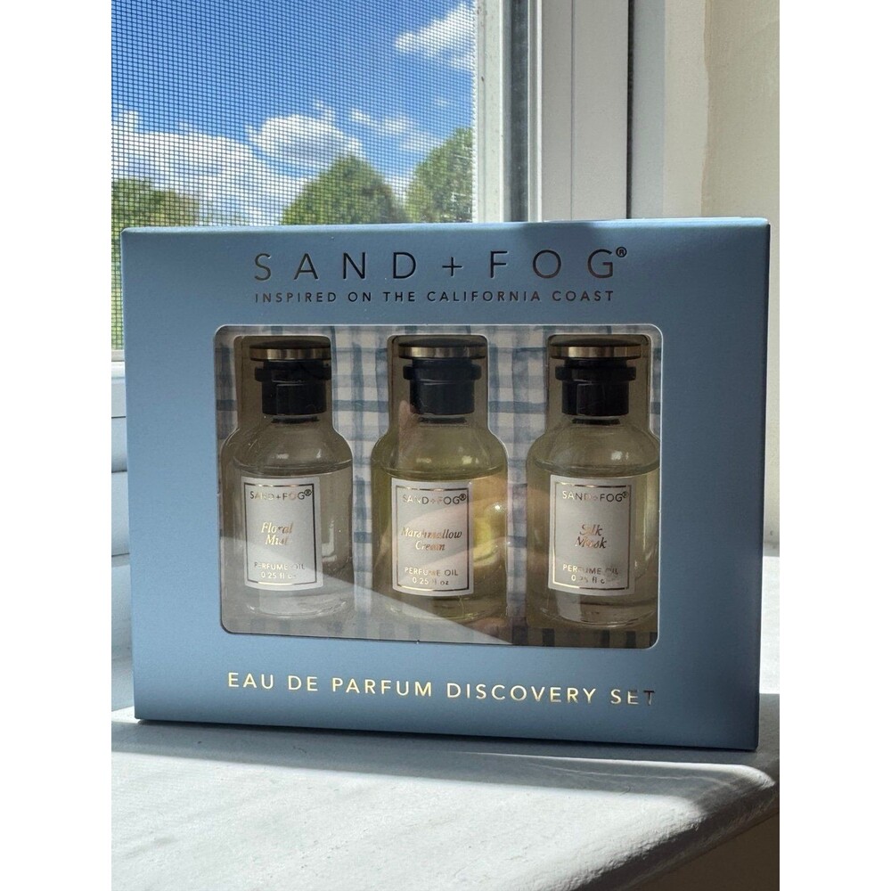 Sand + fog Floral mist, marshmallow cream, silk musk 3 x 7.5 ml eau de Parfum oi